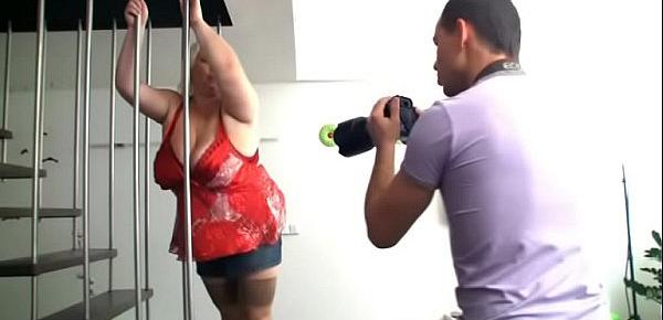 Big white booty fatty gets fucked after photosession